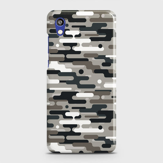 Honor 8S Cover - Camo Series 2 - Black & Olive Design - Matte Finish - Snap On Hard Case with LifeTime Colors Guarantee