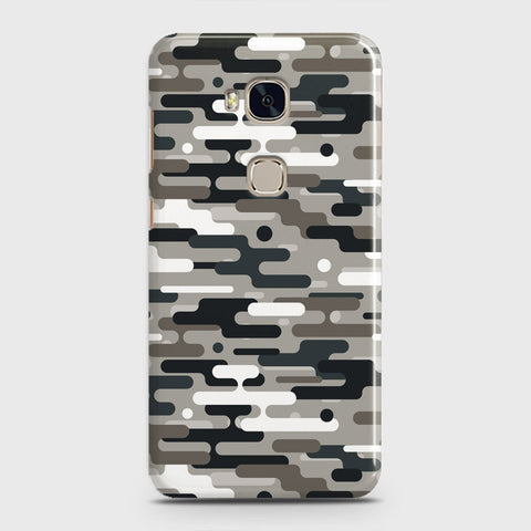 Huawei Honor 5X Cover - Camo Series 2 - Black & Olive Design - Matte Finish - Snap On Hard Case with LifeTime Colors Guarantee