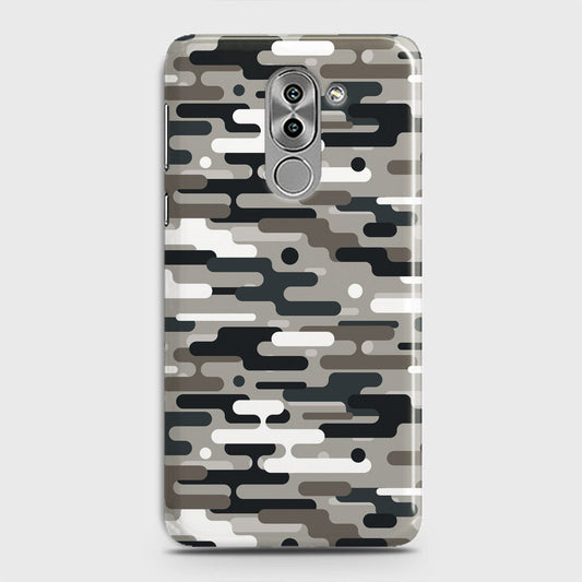 Huawei Honor 6X Cover - Camo Series 2 - Black & Olive Design - Matte Finish - Snap On Hard Case with LifeTime Colors Guarantee