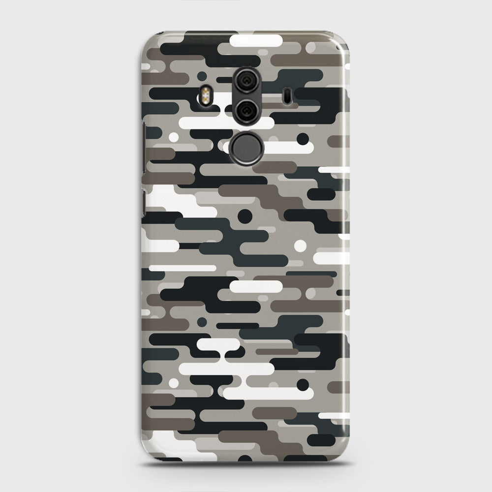 Huawei Mate 10 Pro Cover - Camo Series 2 - Black & Olive Design - Matte Finish - Snap On Hard Case with LifeTime Colors Guarantee