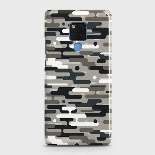 Huawei Mate 20 Cover - Camo Series 2 - Black & Olive Design - Matte Finish - Snap On Hard Case with LifeTime Colors Guarantee