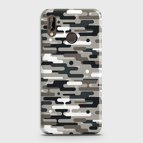 Huawei P20 Lite Cover - Camo Series 2 - Black & Olive Design - Matte Finish - Snap On Hard Case with LifeTime Colors Guarantee