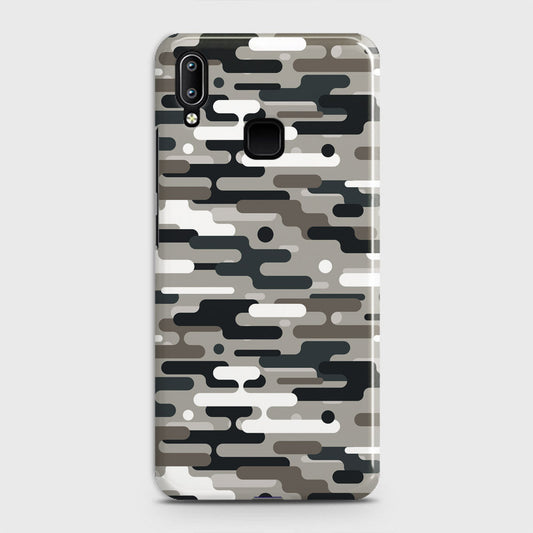 Vivo V11 Cover - Camo Series 2 - Black & Olive Design - Matte Finish - Snap On Hard Case with LifeTime Colors Guarantee