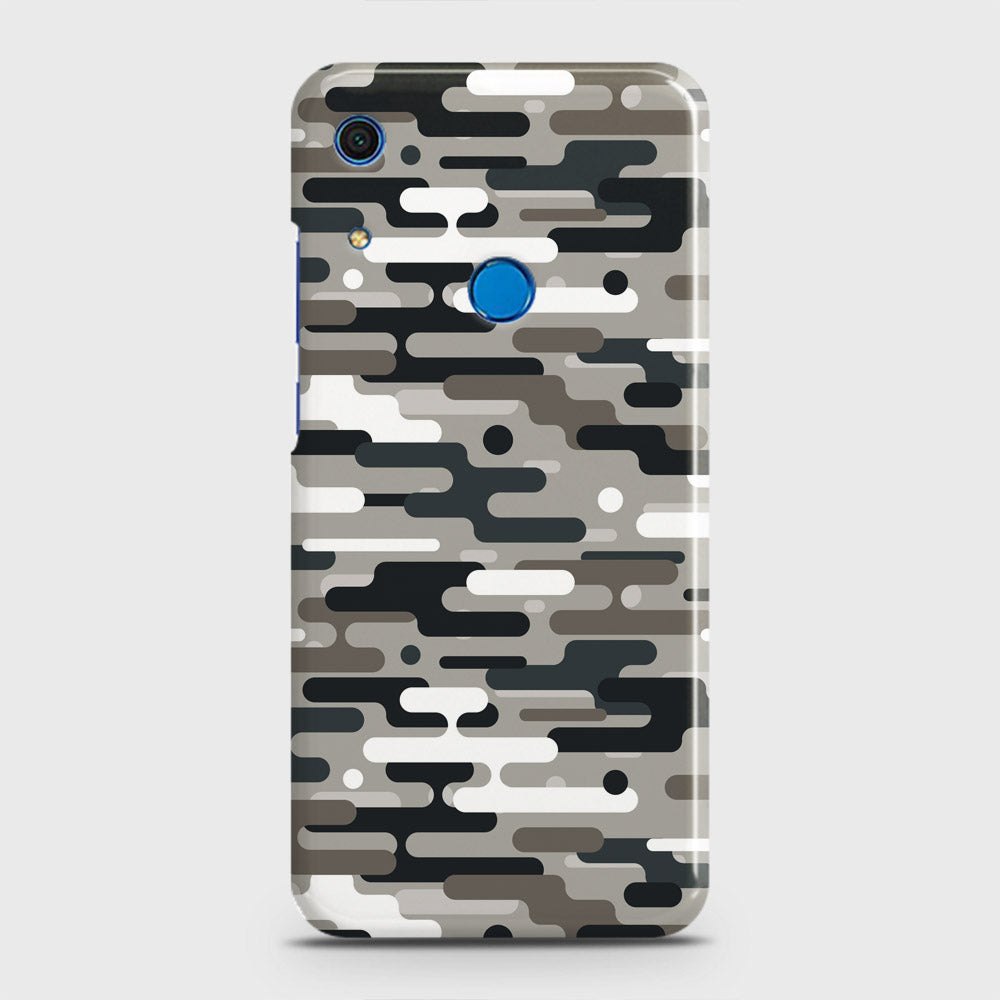 Huawei Y6s 2019 Cover - Camo Series 2 - Black & Olive Design - Matte Finish - Snap On Hard Case with LifeTime Colors Guarantee