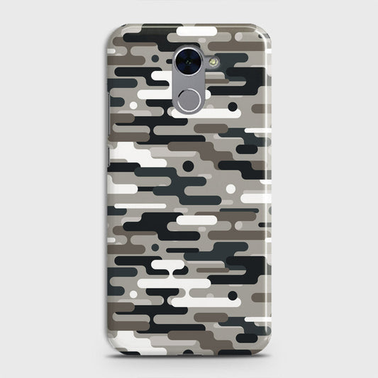 Huawei Y7 Prime  Cover - Camo Series 2 - Black & Olive Design - Matte Finish - Snap On Hard Case with LifeTime Colors Guarantee