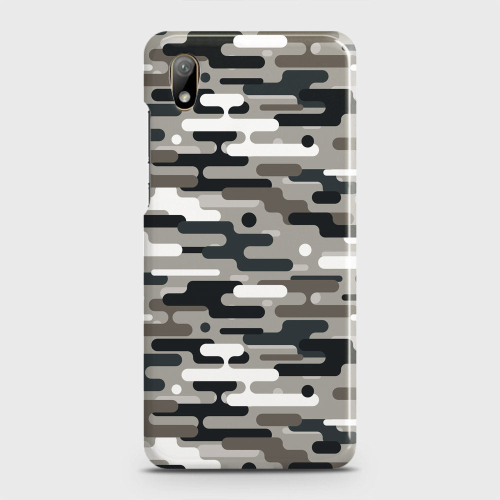 Huawei Y5 2019 Cover - Camo Series 2 - Black & Olive Design - Matte Finish - Snap On Hard Case with LifeTime Colors Guarantee