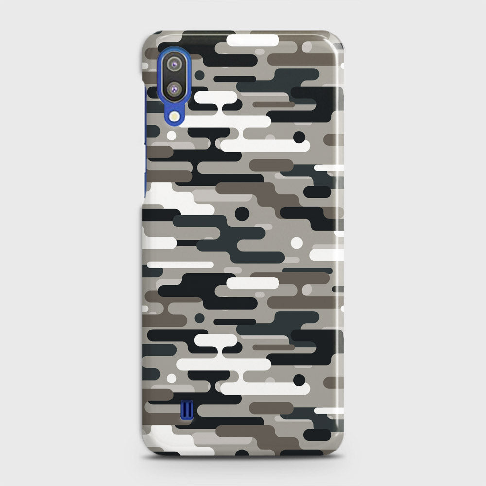 Samsung Galaxy M10 Cover - Camo Series 2 - Black & Olive Design - Matte Finish - Snap On Hard Case with LifeTime Colors Guarantee