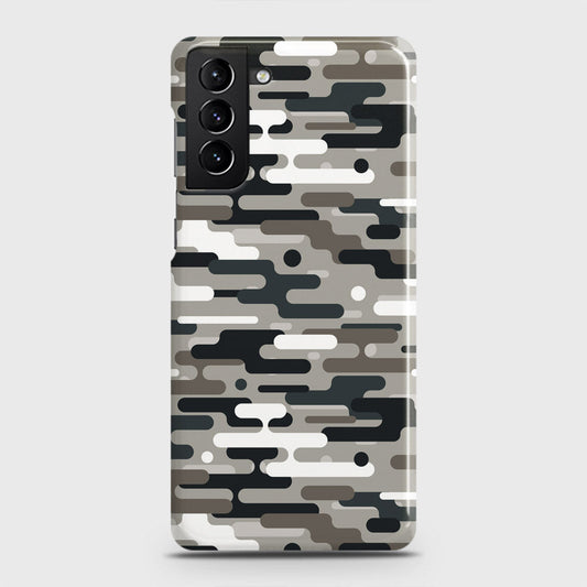 Samsung Galaxy S21 Plus 5G Cover - Camo Series 2 - Black & Olive Design - Matte Finish - Snap On Hard Case with LifeTime Colors Guarantee