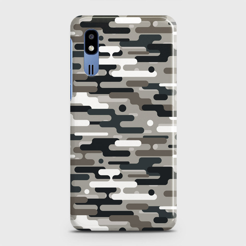 Samsung Galaxy A2 Core Cover - Camo Series 2 - Black & Olive Design - Matte Finish - Snap On Hard Case with LifeTime Colors Guarantee