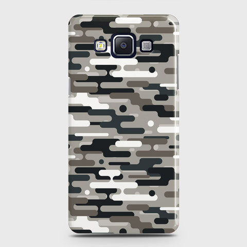 Samsung Galaxy A5 2015 Cover - Camo Series 2 - Black & Olive Design - Matte Finish - Snap On Hard Case with LifeTime Colors Guarantee
