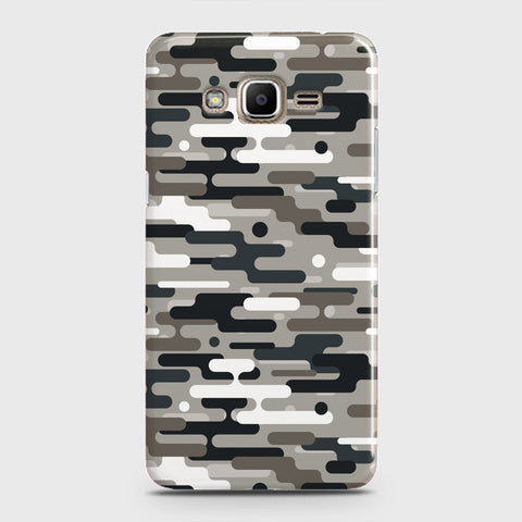 Samsung Galaxy J7 Core Cover - Camo Series 2 - Black & Olive Design - Matte Finish - Snap On Hard Case with LifeTime Colors Guarantee