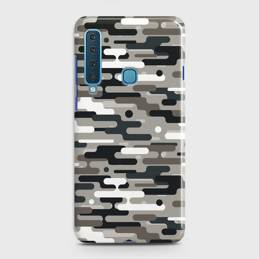 Samsung Galaxy A9 2018 Cover - Camo Series 2 - Black & Olive Design - Matte Finish - Snap On Hard Case with LifeTime Colors Guarantee
