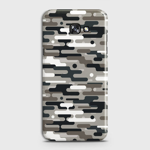 Samsung Galaxy A5 2017 Cover - Camo Series 2 - Black & Olive Design - Matte Finish - Snap On Hard Case with LifeTime Colors Guarantee