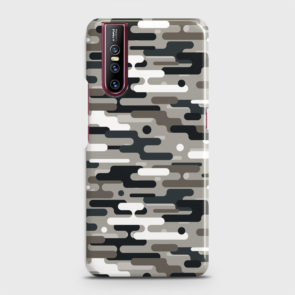 Vivo V15 Pro Cover - Camo Series 2 - Black & Olive Design - Matte Finish - Snap On Hard Case with LifeTime Colors Guarantee