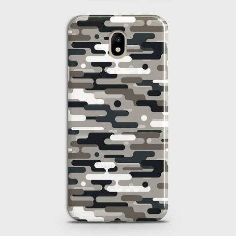 Samsung Galaxy J3 Pro 2017 / J3 2017 / J330 Cover - Camo Series 2 - Black & Olive Design - Matte Finish - Snap On Hard Case with LifeTime Colors Guarantee