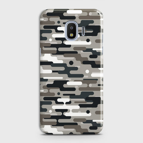 Samsung Galaxy J4 2018 Cover - Camo Series 2 - Black & Olive Design - Matte Finish - Snap On Hard Case with LifeTime Colors Guarantee