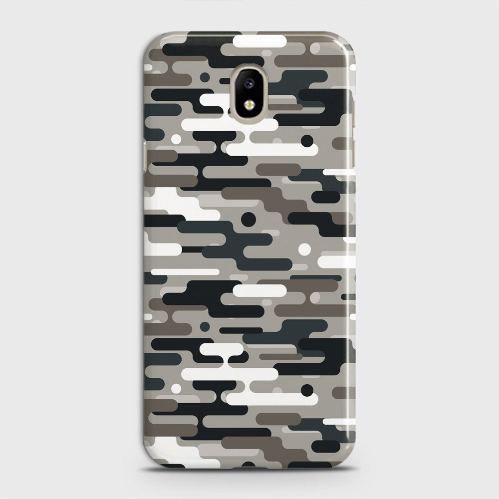 Samsung Galaxy J7 Pro / J7 2017 / J730 Cover - Camo Series 2 - Black & Olive Design - Matte Finish - Snap On Hard Case with LifeTime Colors Guarantee
