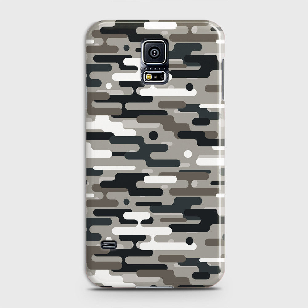 Samsung Galaxy S5 Cover - Camo Series 2 - Black & Olive Design - Matte Finish - Snap On Hard Case with LifeTime Colors Guarantee
