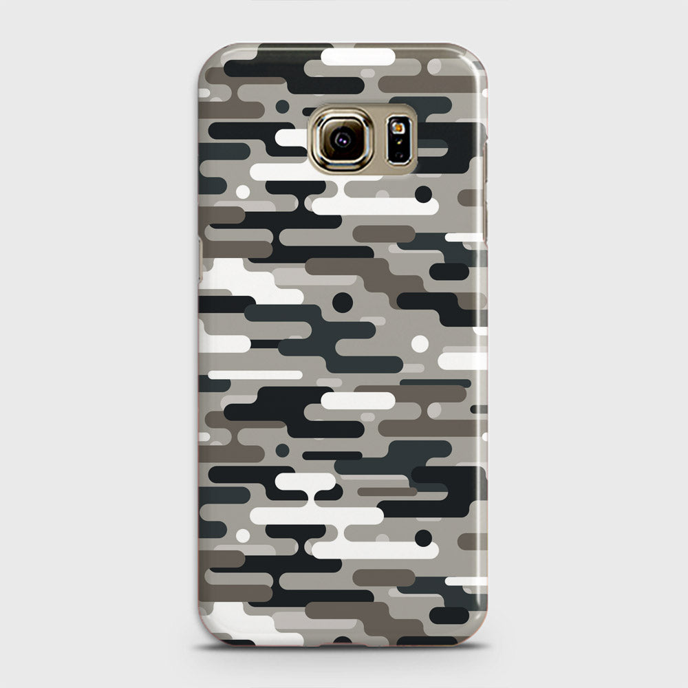 Samsung Galaxy S6 Edge Plus Cover - Camo Series 2 - Black & Olive Design - Matte Finish - Snap On Hard Case with LifeTime Colors Guarantee