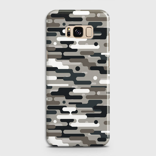 Samsung Galaxy S8 Plus Cover - Camo Series 2 - Black & Olive Design - Matte Finish - Snap On Hard Case with LifeTime Colors Guarantee