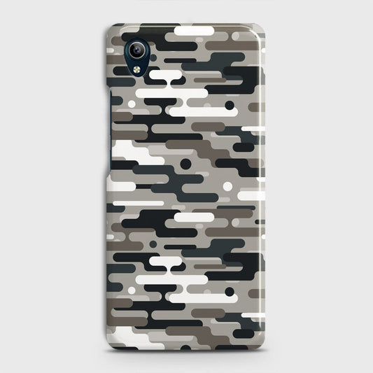 Vivo Y91C Cover - Camo Series 2 - Black & Olive Design - Matte Finish - Snap On Hard Case with LifeTime Colors Guarantee
