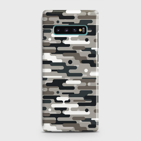 Samsung Galaxy S10 Cover - Camo Series 2 - Black & Olive Design - Matte Finish - Snap On Hard Case with LifeTime Colors Guarantee