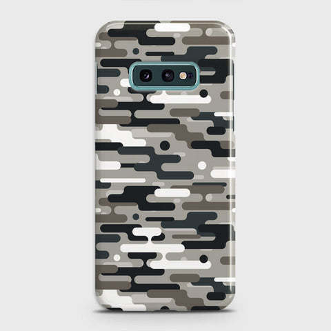 Samsung Galaxy S10e Cover - Camo Series 2 - Black & Olive Design - Matte Finish - Snap On Hard Case with LifeTime Colors Guarantee