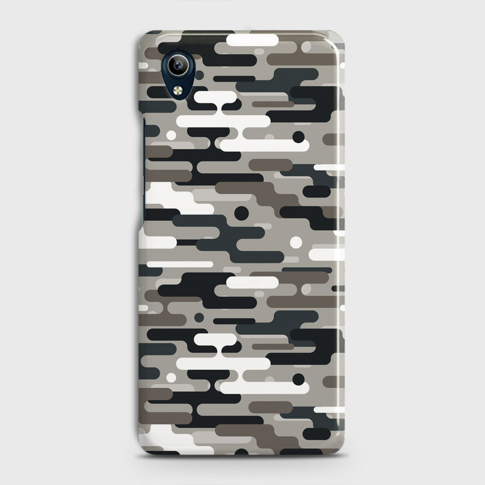 Vivo Y90 Cover - Camo Series 2 - Black & Olive Design - Matte Finish - Snap On Hard Case with LifeTime Colors Guarantee