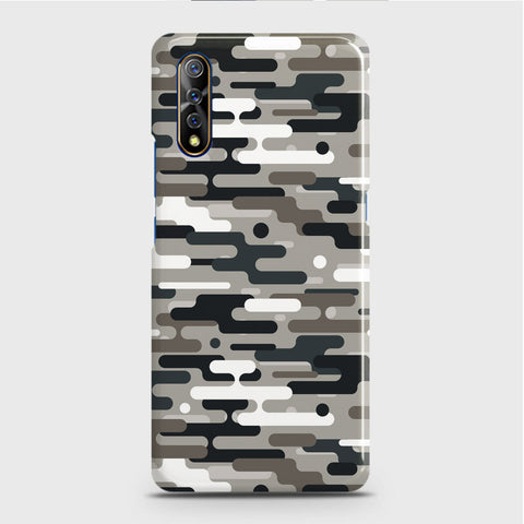 Vivo S1 Cover - Camo Series 2 - Black & Olive Design - Matte Finish - Snap On Hard Case with LifeTime Colors Guarantee
