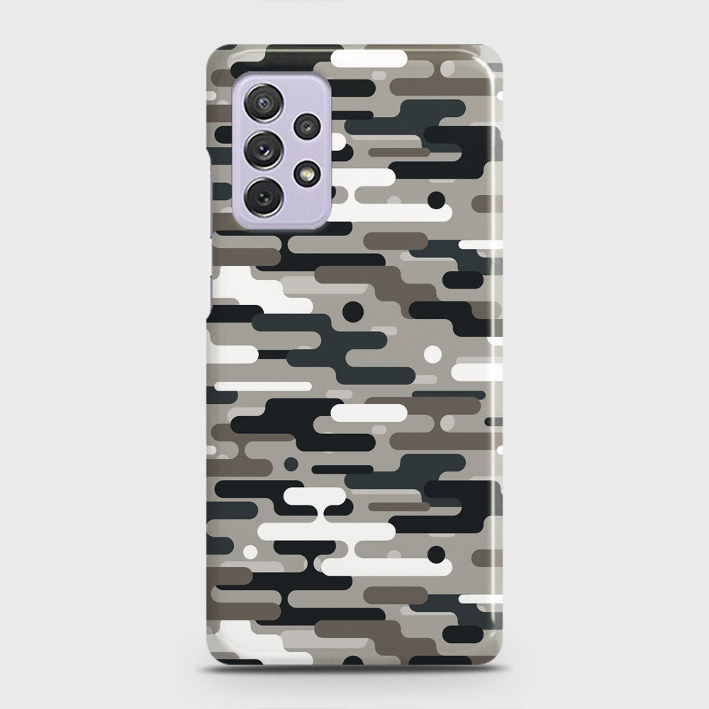 Samsung Galaxy A72 Cover - Camo Series 2 - Black & Olive Design - Matte Finish - Snap On Hard Case with LifeTime Colors Guarantee