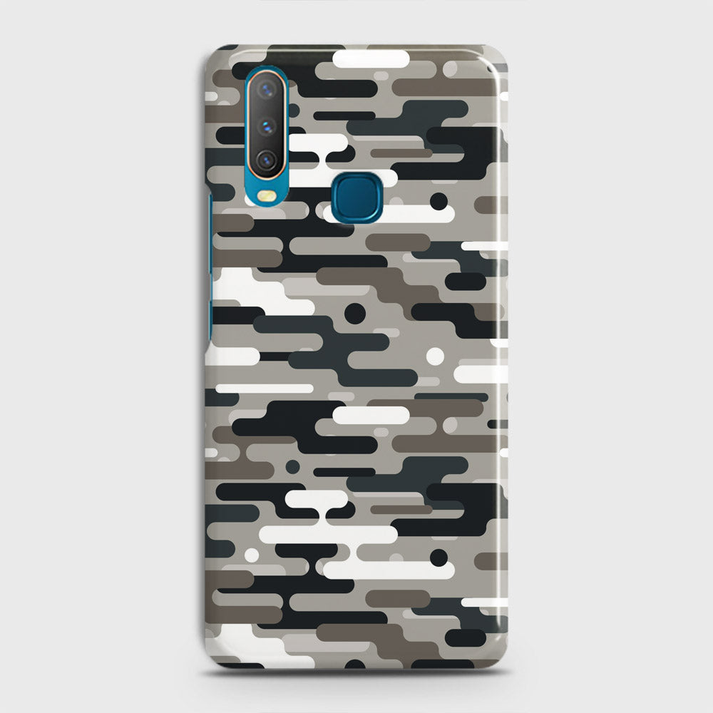 Vivo Y11 2019 Cover - Camo Series 2 - Black & Olive Design - Matte Finish - Snap On Hard Case with LifeTime Colors Guarantee