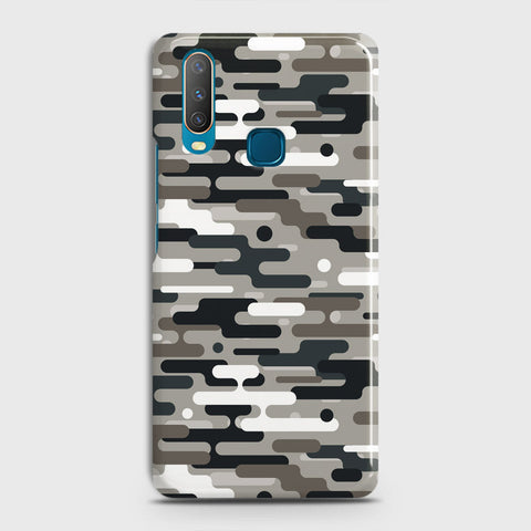 Vivo Y11 2019 Cover - Camo Series 2 - Black & Olive Design - Matte Finish - Snap On Hard Case with LifeTime Colors Guarantee