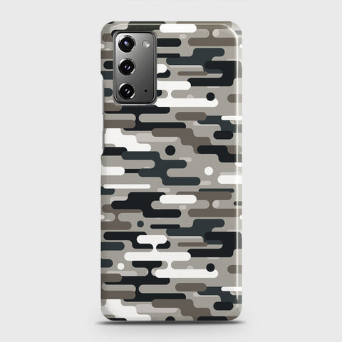Samsung Galaxy Note 20 Cover - Camo Series 2 - Black & Olive Design - Matte Finish - Snap On Hard Case with LifeTime Colors Guarantee