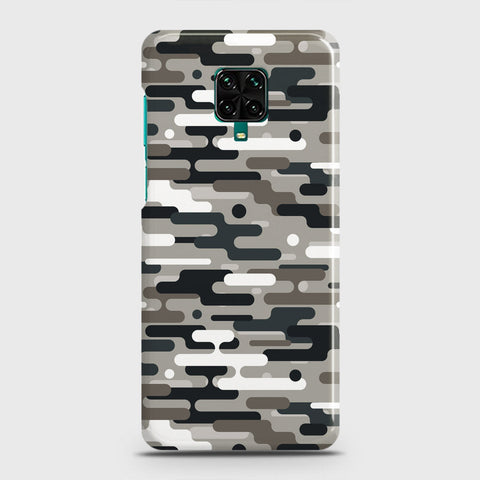 Xiaomi Redmi Note 9 Pro Cover - Camo Series 2 - Black & Olive Design - Matte Finish - Snap On Hard Case with LifeTime Colors Guarantee