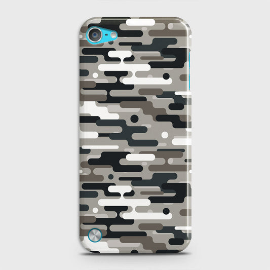 iPod Touch 5 Cover - Camo Series 2 - Black & Olive Design - Matte Finish - Snap On Hard Case with LifeTime Colors Guarantee