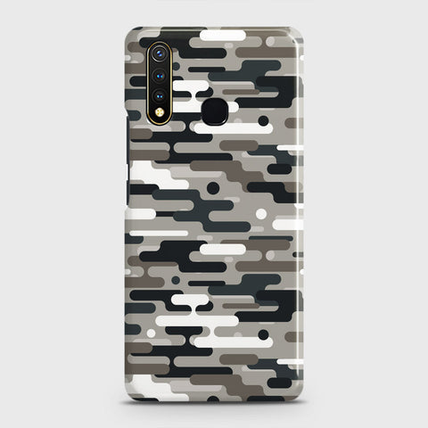 Vivo Y19 Cover - Camo Series 2 - Black & Olive Design - Matte Finish - Snap On Hard Case with LifeTime Colors Guarantee