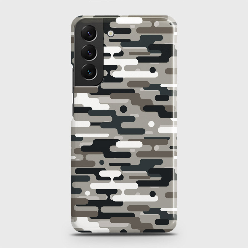Samsung Galaxy S22 Plus 5G Cover - Camo Series 2 - Black & Olive Design - Matte Finish - Snap On Hard Case with LifeTime Colors Guarantee