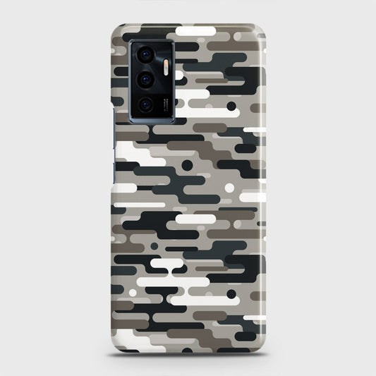 Vivo V23e Cover - Camo Series 2 - Black & Olive Design - Matte Finish - Snap On Hard Case with LifeTime Colors Guarantee