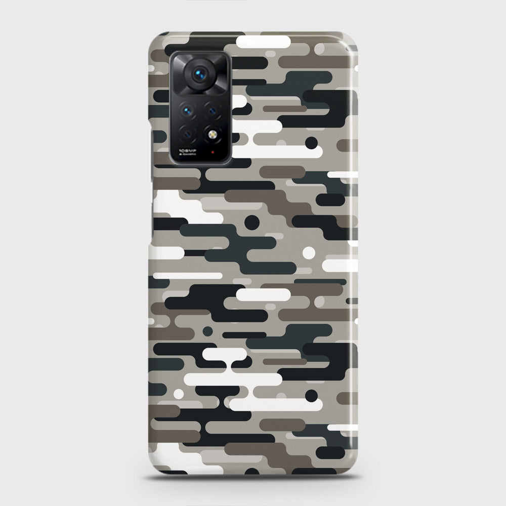 Xiaomi Redmi Note 11 Pro Cover - Camo Series 2 - Black & Olive Design - Matte Finish - Snap On Hard Case with LifeTime Colors Guarantee