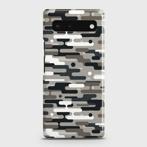 Google Pixel 6 Cover - Camo Series 2 - Black & Olive Design - Matte Finish - Snap On Hard Case with LifeTime Colors Guarantee
