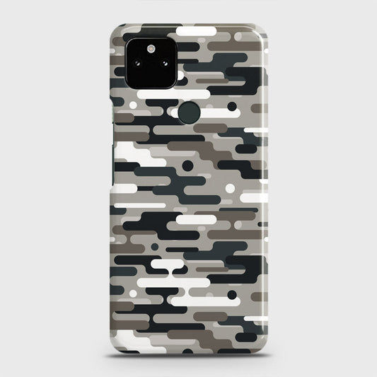 Google Pixel 5a 5G Cover - Camo Series 2 - Black & Olive Design - Matte Finish - Snap On Hard Case with LifeTime Colors Guarantee
