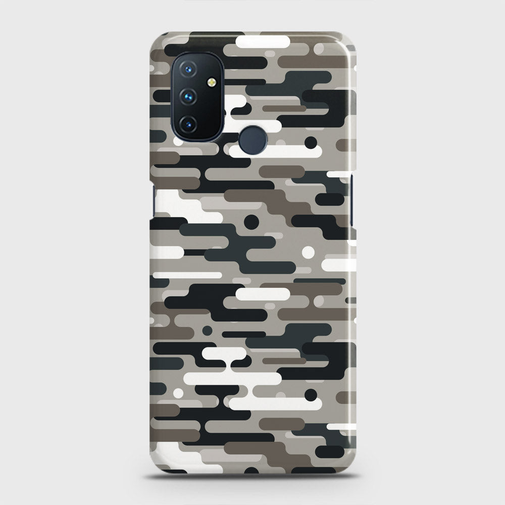 OnePlus Nord N100 Cover - Camo Series 2 - Black & Olive Design - Matte Finish - Snap On Hard Case with LifeTime Colors Guarantee