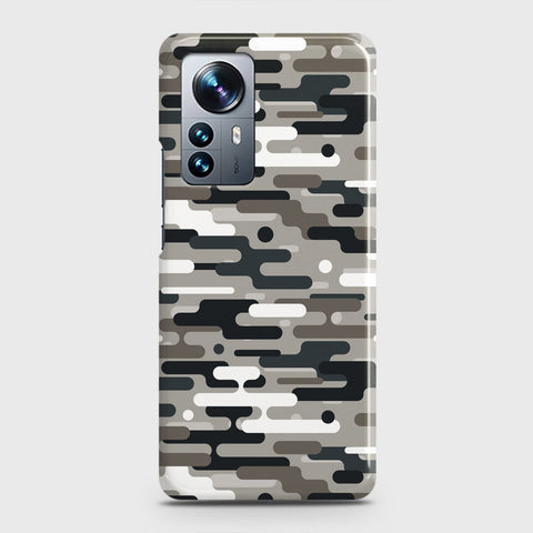 Xiaomi 12 Cover - Camo Series 2 - Black & Olive Design - Matte Finish - Snap On Hard Case with LifeTime Colors Guarantee
