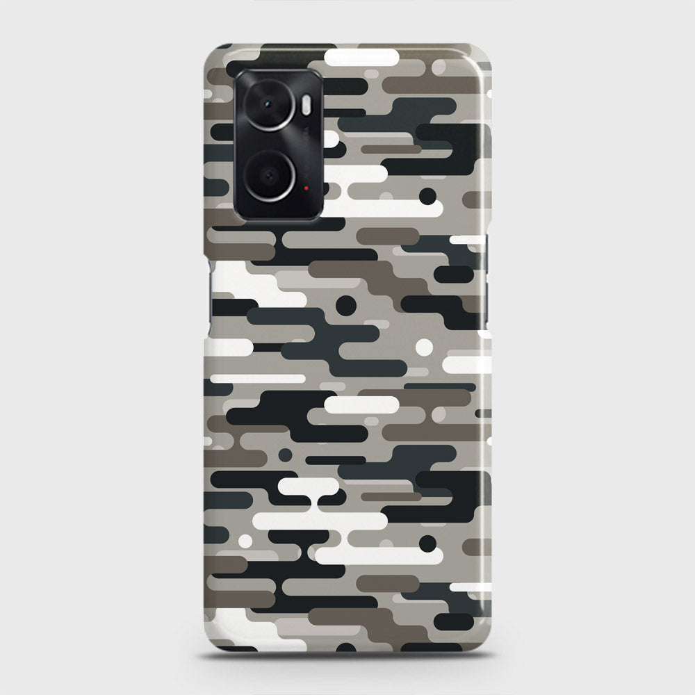 Oppo A36 Cover - Camo Series 2 - Black & Olive Design - Matte Finish - Snap On Hard Case with LifeTime Colors Guarantee