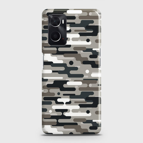 Oppo A36 Cover - Camo Series 2 - Black & Olive Design - Matte Finish - Snap On Hard Case with LifeTime Colors Guarantee