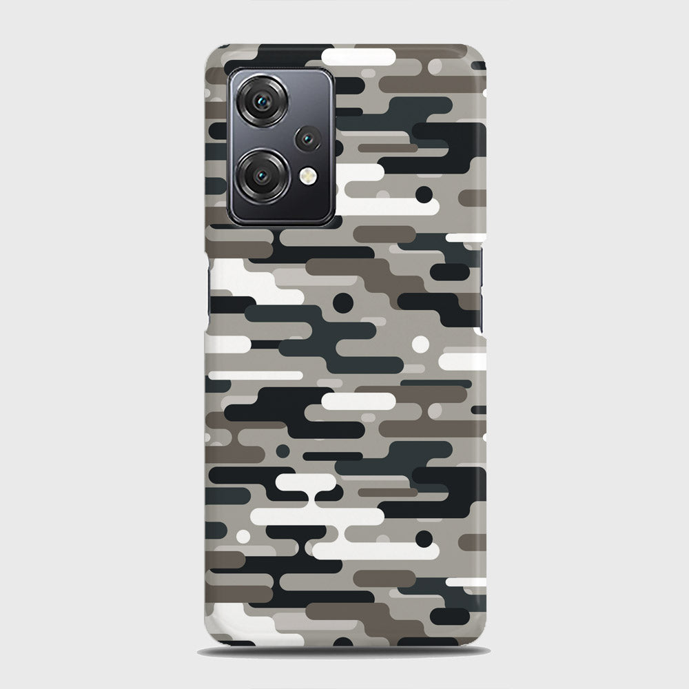 OnePlus Nord CE 2 Lite 5G Cover - Camo Series 2 - Black & Olive Design - Matte Finish - Snap On Hard Case with LifeTime Colors Guarantee