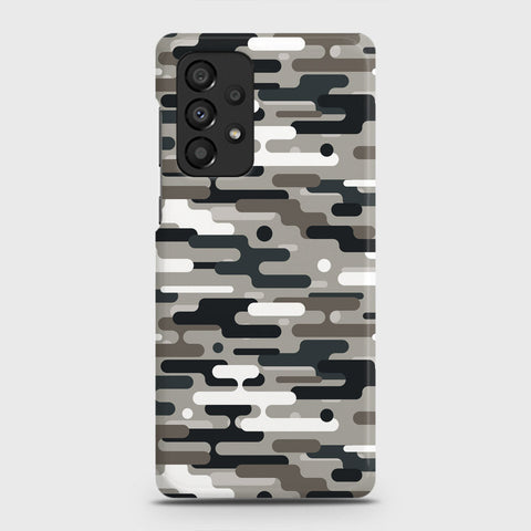 Samsung Galaxy A73 5G Cover - Camo Series 2 - Black & Olive Design - Matte Finish - Snap On Hard Case with LifeTime Colors Guarantee