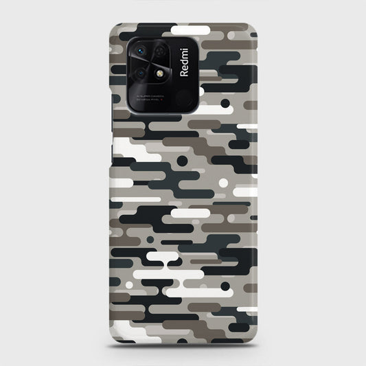 Xiaomi Redmi 10C Cover - Camo Series 2 - Black & Olive Design - Matte Finish - Snap On Hard Case with LifeTime Colors Guarantee