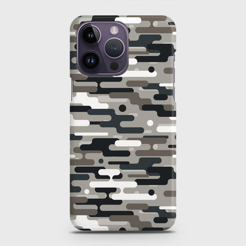 iPhone 14 Pro Max Cover - Camo Series 2 - Black & Olive Design - Matte Finish - Snap On Hard Case with LifeTime Colors Guarantee