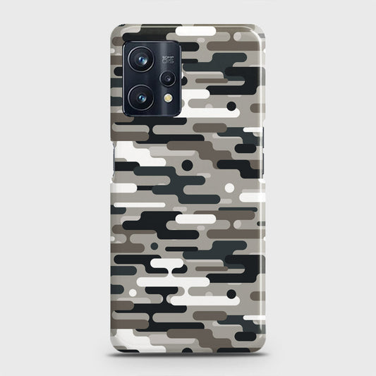 Realme 9 Pro Plus Cover - Camo Series 2 - Black & Olive Design - Matte Finish - Snap On Hard Case with LifeTime Colors Guarantee